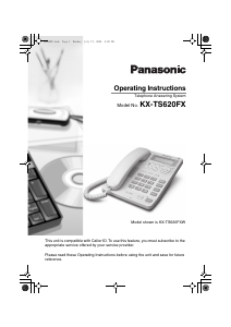 Handleiding Panasonic KX-TS620FXW Telefoon
