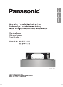 Manual Panasonic HL-DW165S Warming Drawer