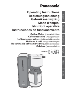 Manuale Panasonic NC-ZF1HXE Macchina da caffè