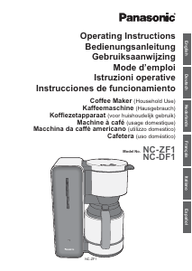 Manuale Panasonic NC-DF1WXE Macchina da caffè