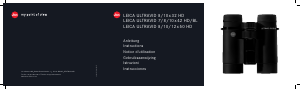 Mode d’emploi Leica Ultravid 7x42 HD Jumelles