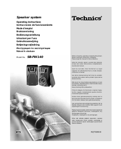 Handleiding Technics SB-FW140 Luidspreker