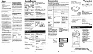 Handleiding Technics SL-XP140 Discman