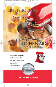 Manual de uso KitchenAid KSM155GBRI Artisan Batidora de pie