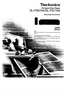 Manual Technics SL-PS670A CD Player