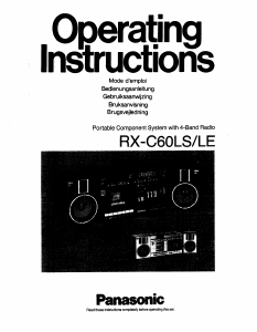 Manual Panasonic RX-C60 Stereo-set