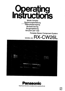 Handleiding Panasonic RX-CW26 Stereoset