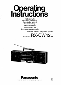 Handleiding Panasonic RX-CW42 Stereoset