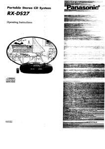 Manual Panasonic RX-DS27 Stereo-set