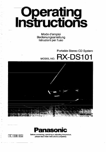 Handleiding Panasonic RX-DS101 Stereoset