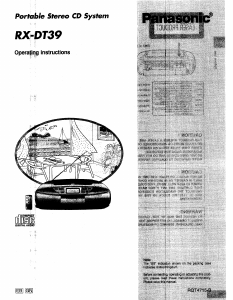 Handleiding Panasonic RX-DT39 Stereoset