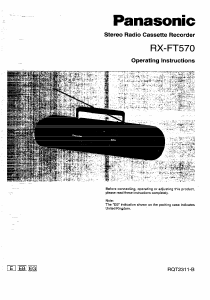 Handleiding Panasonic RX-FT570 Stereoset