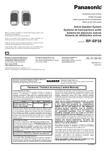 Manual Panasonic RP-SP38 Speaker