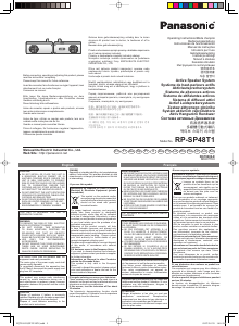 Руководство Panasonic RP-SP48T1 Динамики