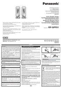 Manual de uso Panasonic RP-SPF01 Altavoz