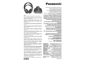 Návod Panasonic RP-WF850 Slúchadlá