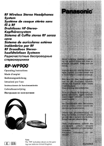 Manual de uso Panasonic RP-WF900 Auriculares