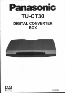 Handleiding Panasonic TU-CT30 Digitale ontvanger