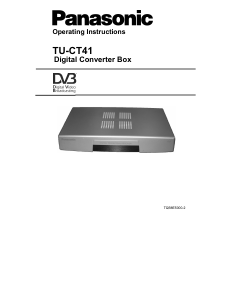 Handleiding Panasonic TU-CT41 Digitale ontvanger