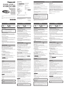 Manual de uso Panasonic RC-6288 Radiodespertador
