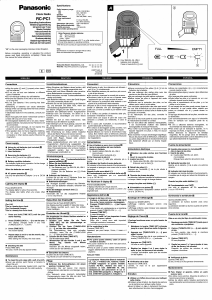 Manuale Panasonic RC-PC1 Radiosveglia