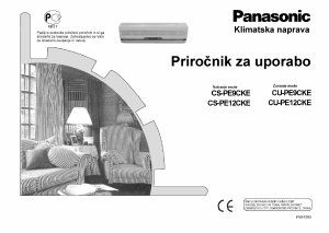 Priročnik Panasonic CS-PE12CKE Klimatska naprava