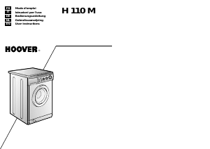 Manuale Hoover H110 M6 SY Lavatrice