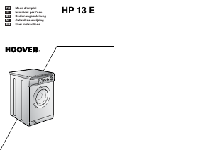 Bedienungsanleitung Hoover HP 13 EDE Waschmaschine