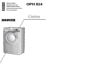 Manual de uso Hoover OPH 814-86S Lavadora