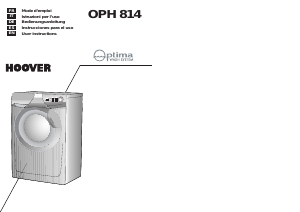 Manual de uso Hoover OPH 814/2-86S Lavadora