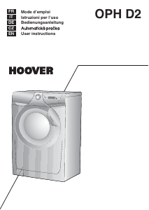 Manuál Hoover OPH 814D21-S Pračka