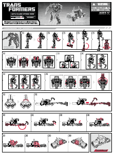 Manuale Hasbro 19828 Transformers Battle Blades Optimus Prime