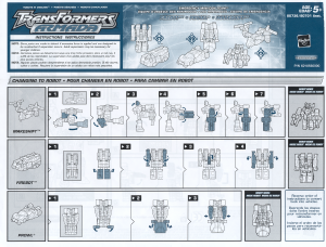 Használati útmutató Hasbro 80736 Transformers Armada Firebot Prowl Makeshift