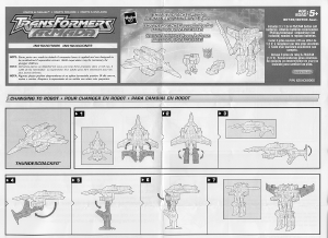 사용 설명서 Hasbro 80739 Transformers Armada Thundercracker with Zapmaster Mini-Con