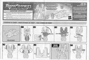 Hướng dẫn sử dụng Hasbro 80740 Transformers Armada Galvatron with Clench Mini-Con