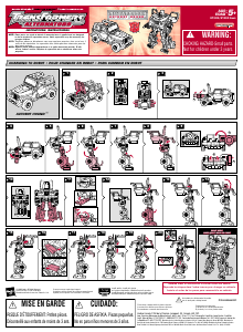 Manual Hasbro 81303 Transformers Alternators Autobot Hound