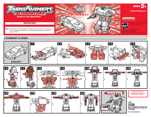 Bruksanvisning Hasbro 81340 Transformers Alternators Ricochet