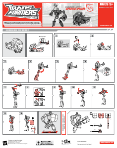 Manual Hasbro 83465 Transformers Animated Cybertron Mode Optimus Prime