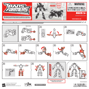 Manuál Hasbro 83466 Transformers Animated Prowl