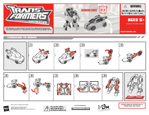 Bruksanvisning Hasbro 83467 Transformers Animated Bumblebee