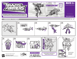 사용 설명서 Hasbro 83469 Transformers Animated Starscream