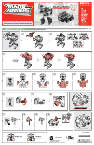 Manual Hasbro 83613 Transformers Animated Rollout Command Optimus Prime
