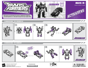 Manual Hasbro 83621 Transformers Animated Lockdown