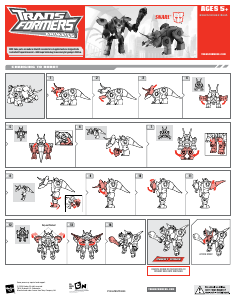 Käyttöohje Hasbro 83625 Transformers Animated Snarl