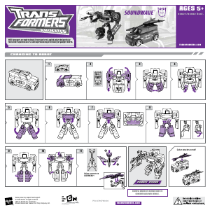 Manual Hasbro 83627 Transformers Animated Soundwave