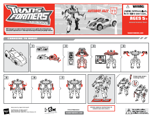 Kasutusjuhend Hasbro 83628 Transformers Animated Autobot Jazz