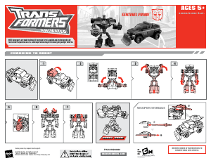 Käyttöohje Hasbro 83630 Transformers Animated Sentinel Prime