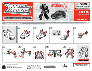 사용 설명서 Hasbro 83631 Transformers Animated Elite Guard Bumblebee