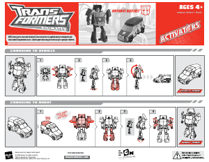 كتيب 83641 Transformers Animated Autobot Ratchet Hasbro