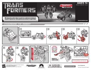 Návod Hasbro 83647 Transformers Autobot Warpath